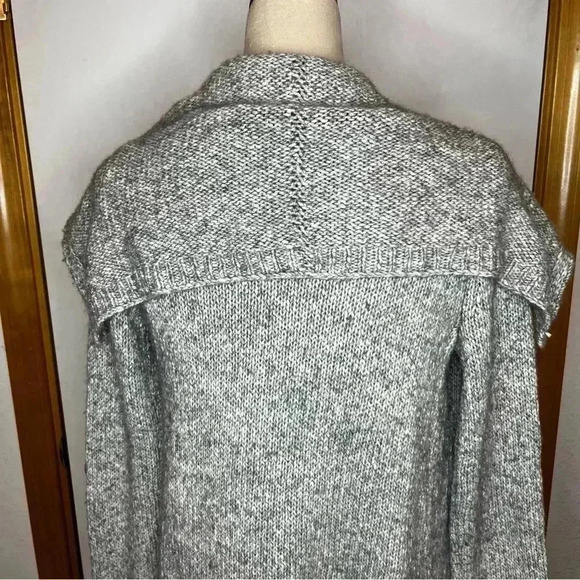 Theory Merino Wool blend Open Cardigan Sweater Women Small Gray Casual Career - Picture 6 of 9